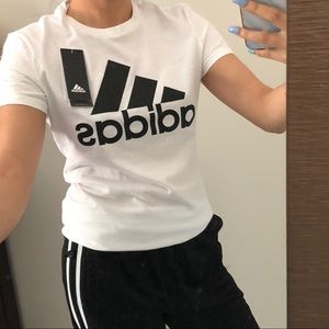 NWT Adidas White Short Sleeve Tee